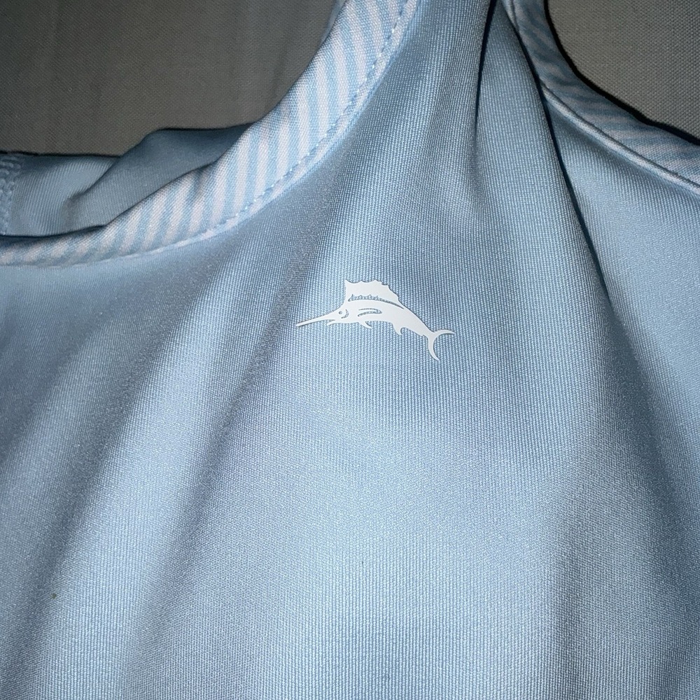Tommy Bahama Womens Blue Pleated Active Tennis Dress Cutout Back S NWT - Picture 2 of 10